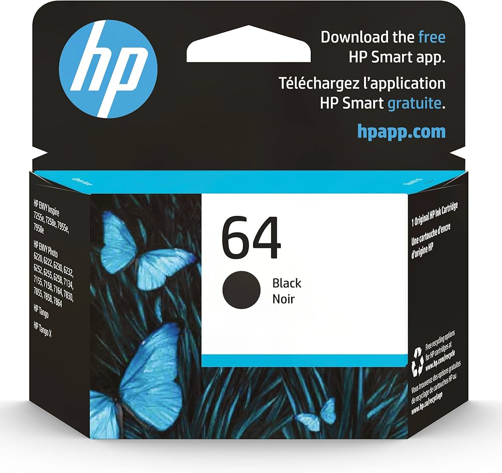 Cartucho HP  64 NEGRO
